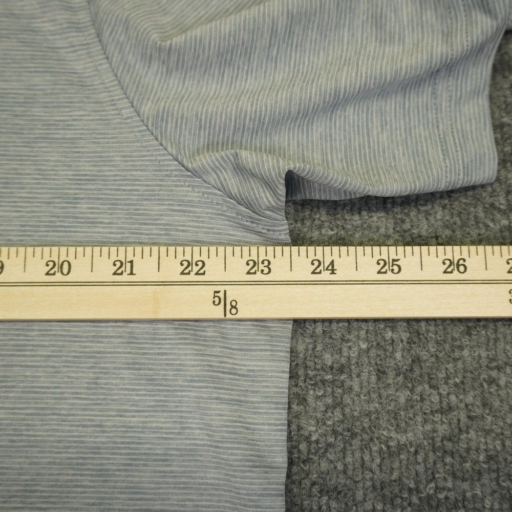 Vineyard Vines Polo Shirt Mens Large Blue Striped Performance Short Sleeve - Picture 5 of 10